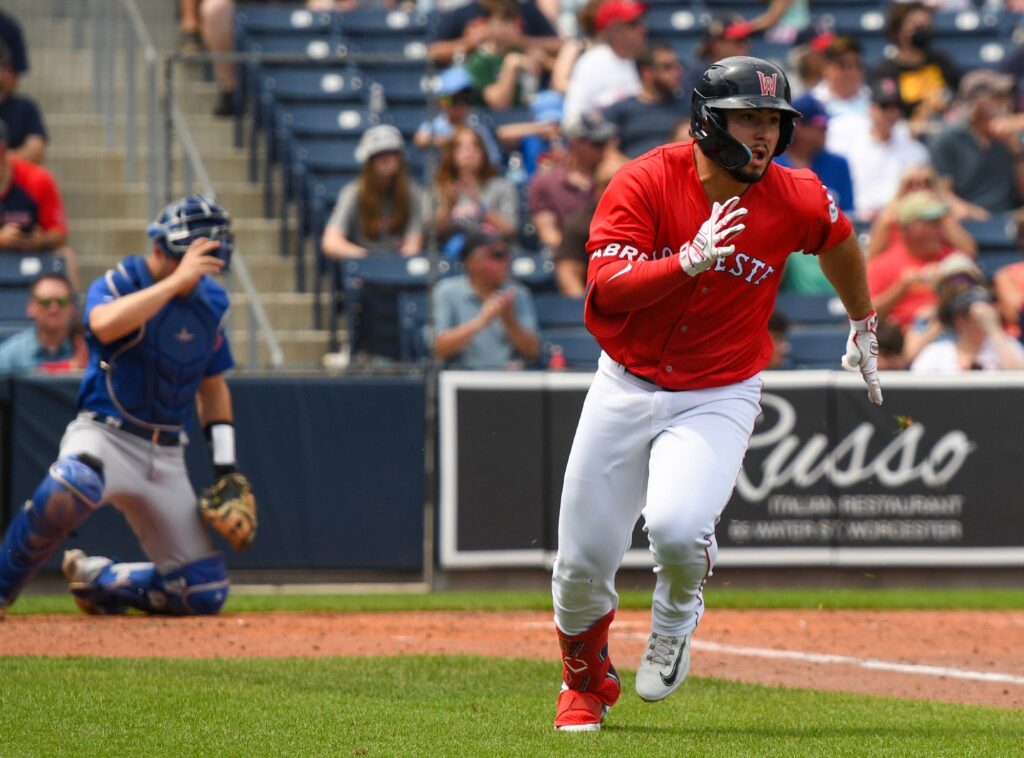 Red Sox outfield prospect Wilyer Abreu homers three times for