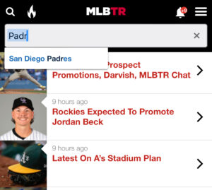 New Team Rumors Functionality On MLBTR Mobile Website