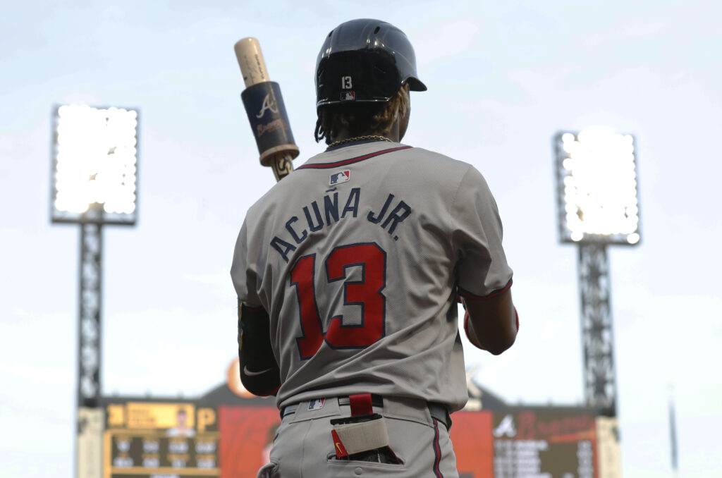 Ronald Acuna Jr. Exits Game With Apparent Knee Injury