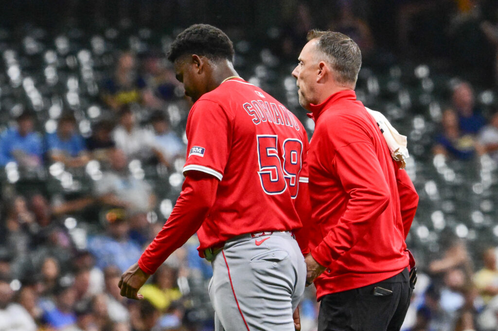 Angels Place Jose Soriano On Injured List With Forearm Contusion