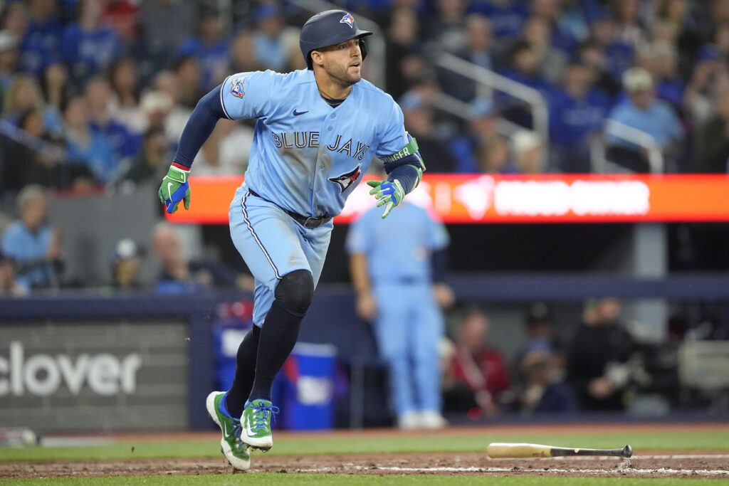 George Springer Exits Game Due To Left Toe Fracture