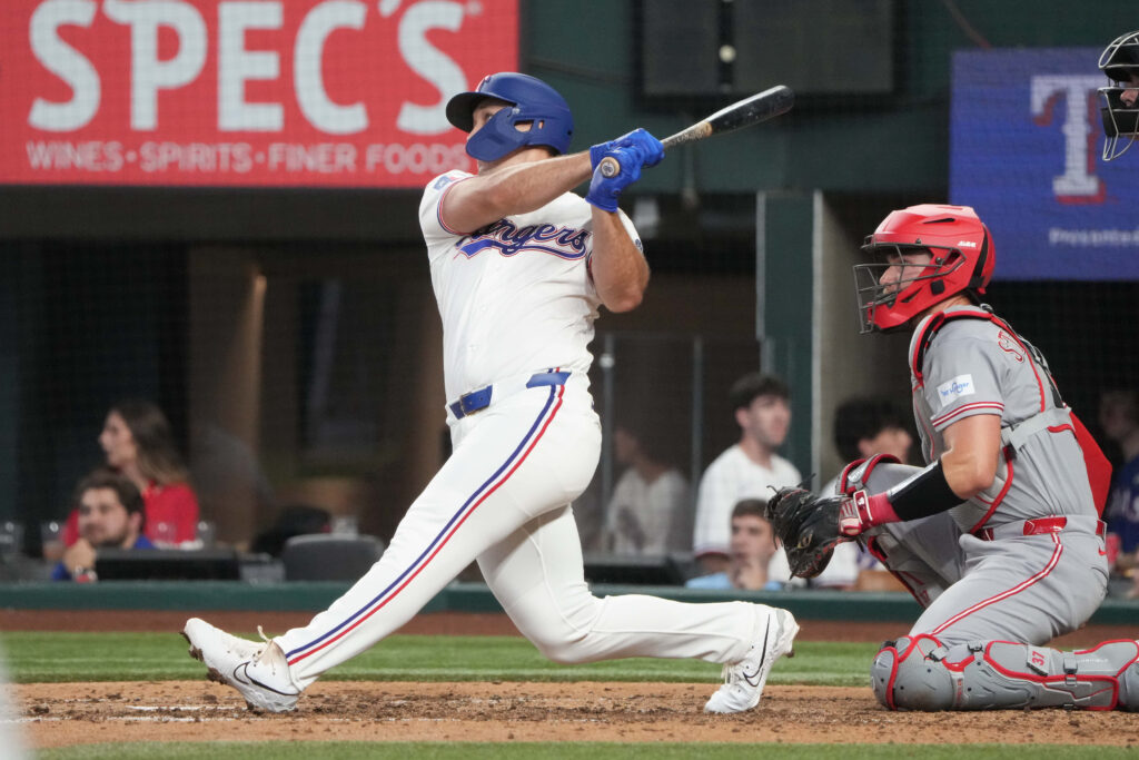 Wyatt Langford Leaves Game Due To Quad Tightness, Will Undergo MRI Wyatt Langford Leaves Game Due To Quad Tightness, Will Undergo MRI