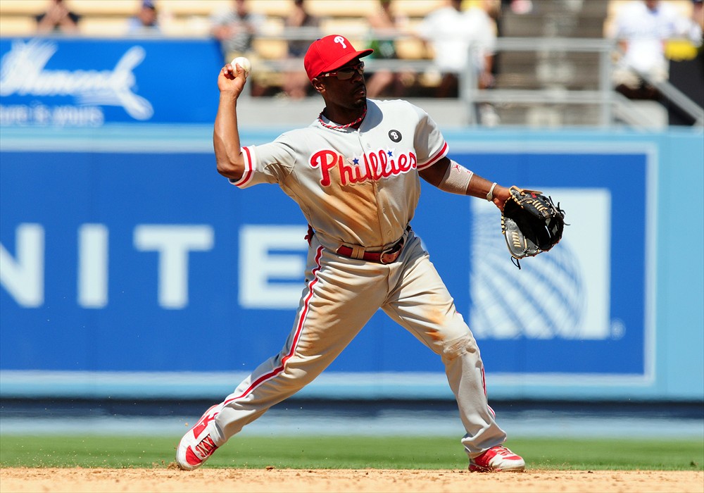 Jimmy Rollins of The Philadelphia Phillies during ESPN The
